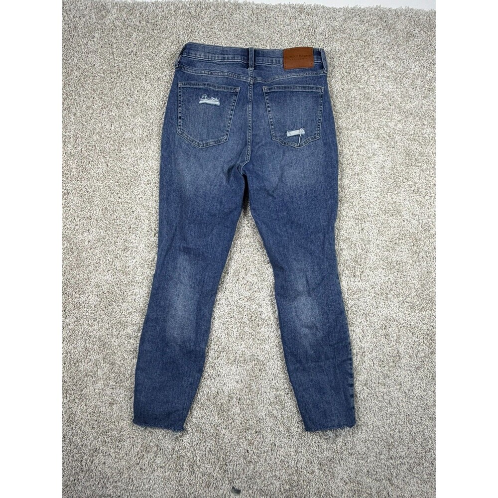 Lucky Brand Bridgette Skinny Jeans Womens 8/29 Distressed Ankle Stretch - Picture 8 of 14